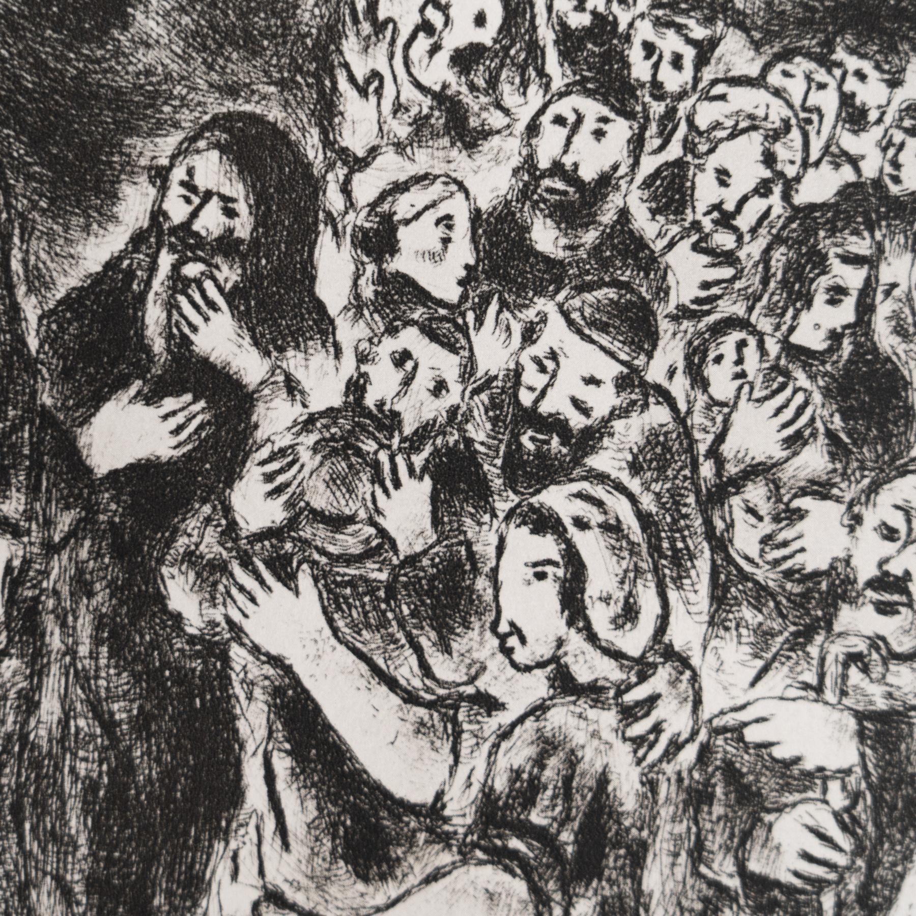 Heliograbado de Marc Chagall de su icónica serie bíblica, 1956 Papel en venta
