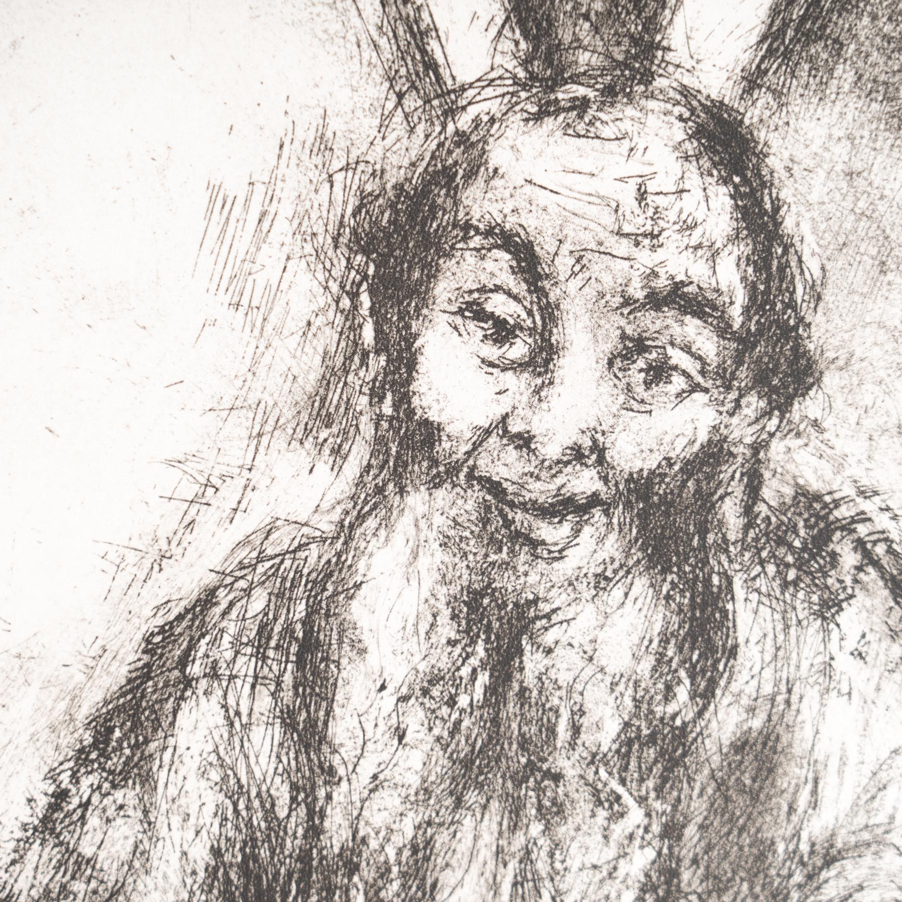 Heliograbado de Marc Chagall de su icónica serie bíblica, 1956 Papel en venta