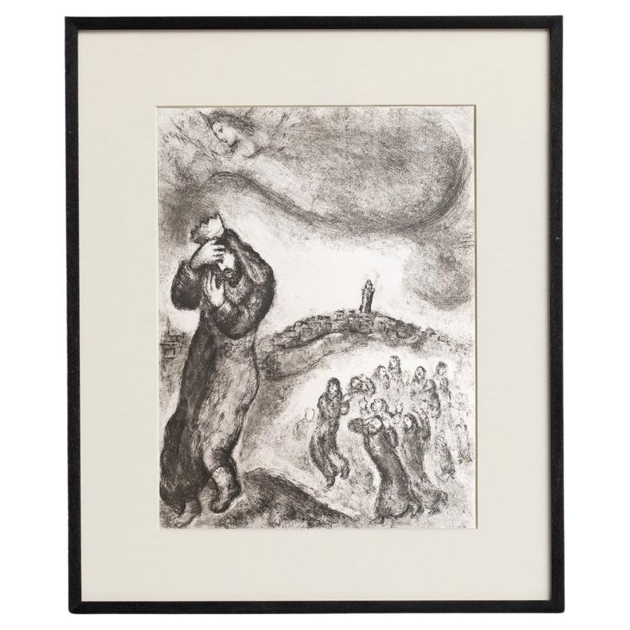 Eliografia di Marc Chagall dalla sua iconica serie biblica, 1956