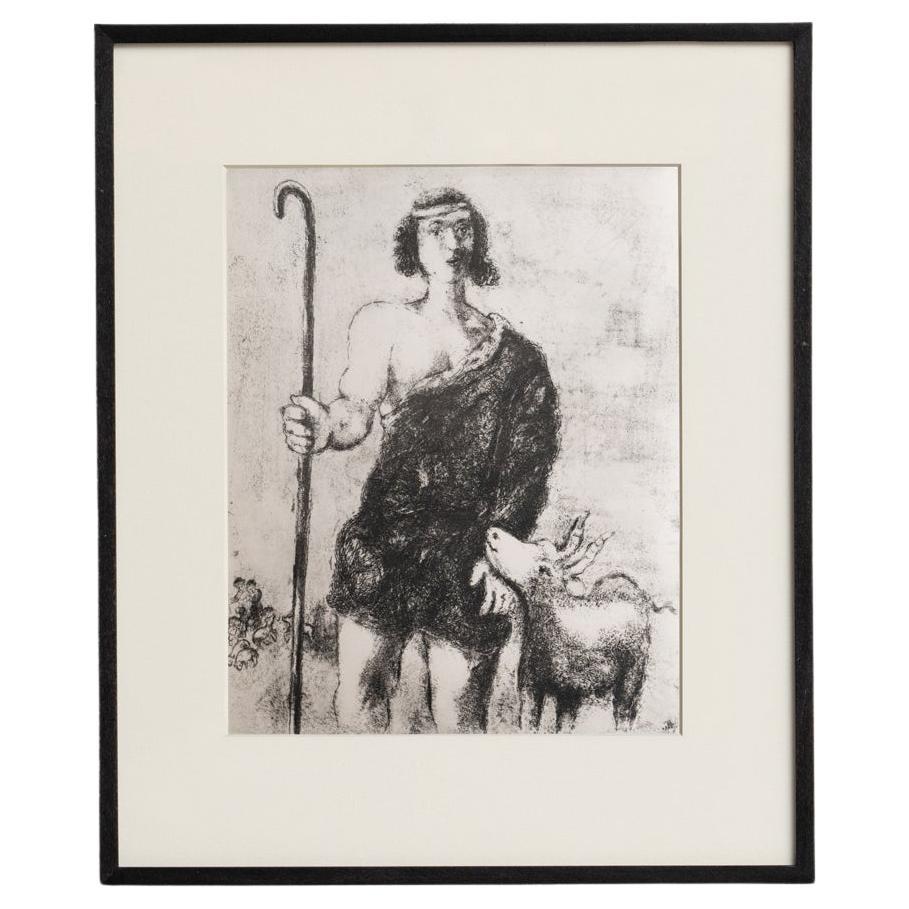 Marc Chagall, Heliogravure de sa série biblique emblématique, 1956
