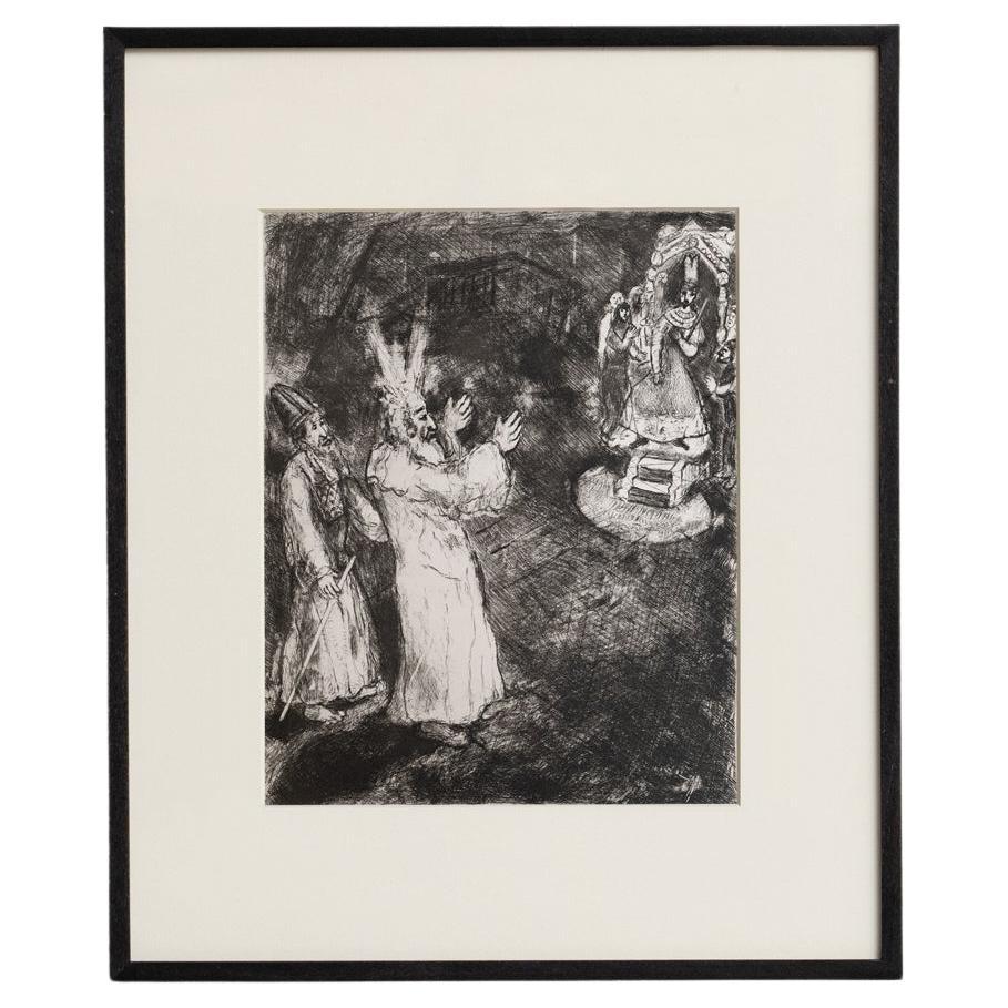 Heliograbado de Marc Chagall de su icónica serie bíblica, 1956 en venta