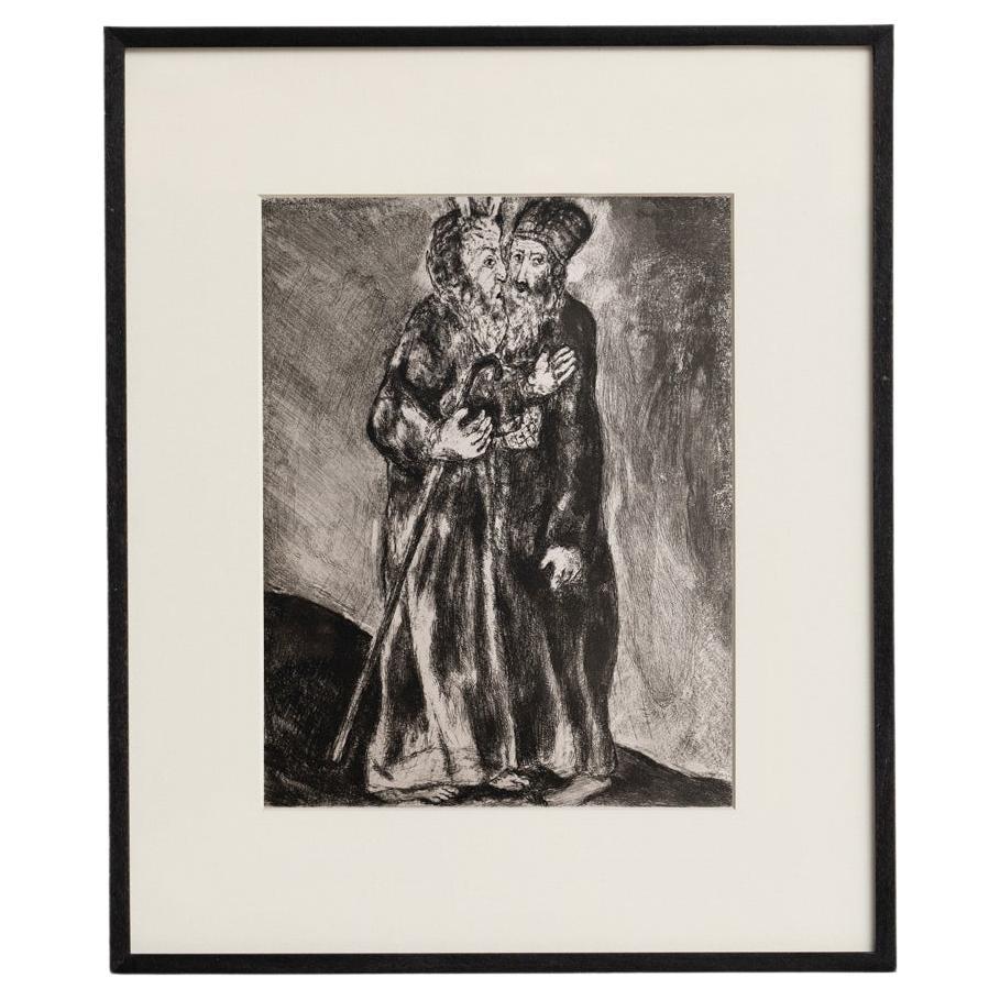 Heliograbado de Marc Chagall de su icónica serie bíblica, 1956