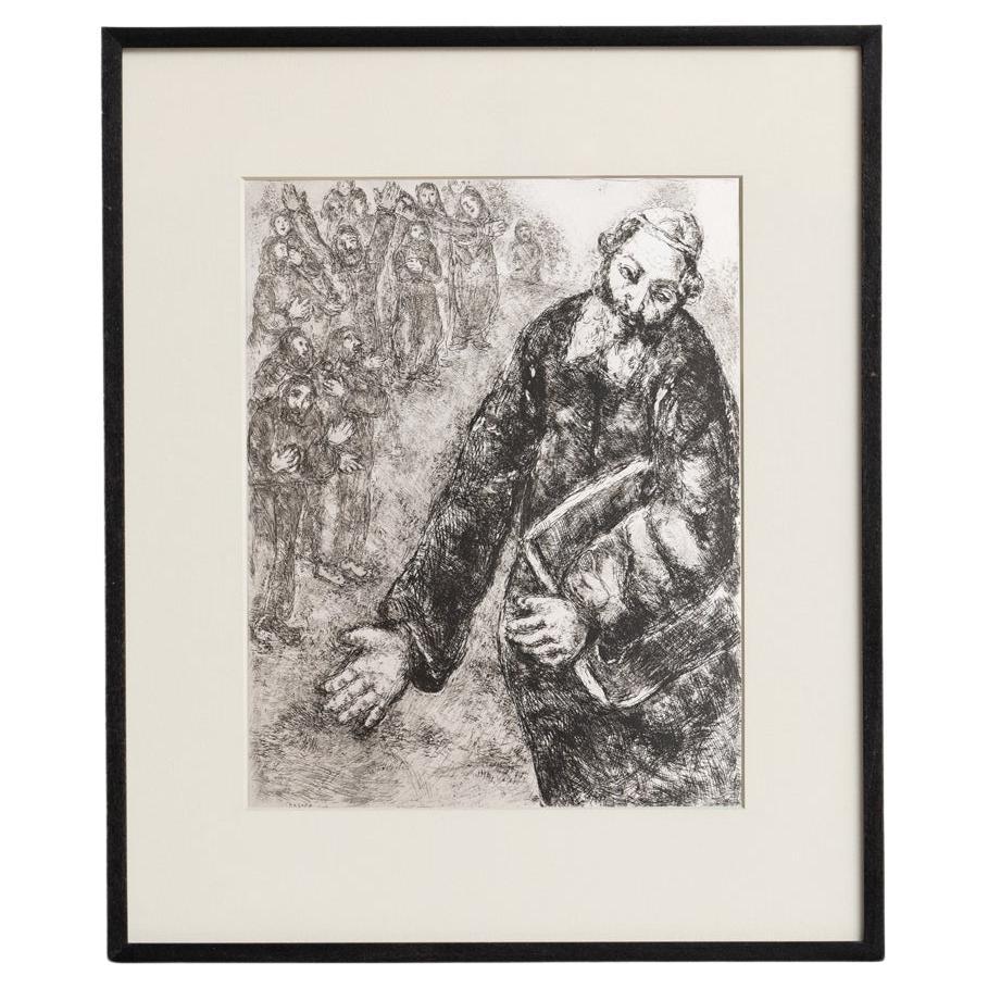 Eliografia di Marc Chagall dalla sua iconica serie biblica, 1956