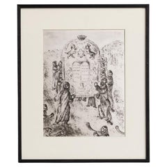 Marc Chagall Heliogravure from His Iconic Biblical Series, 1956