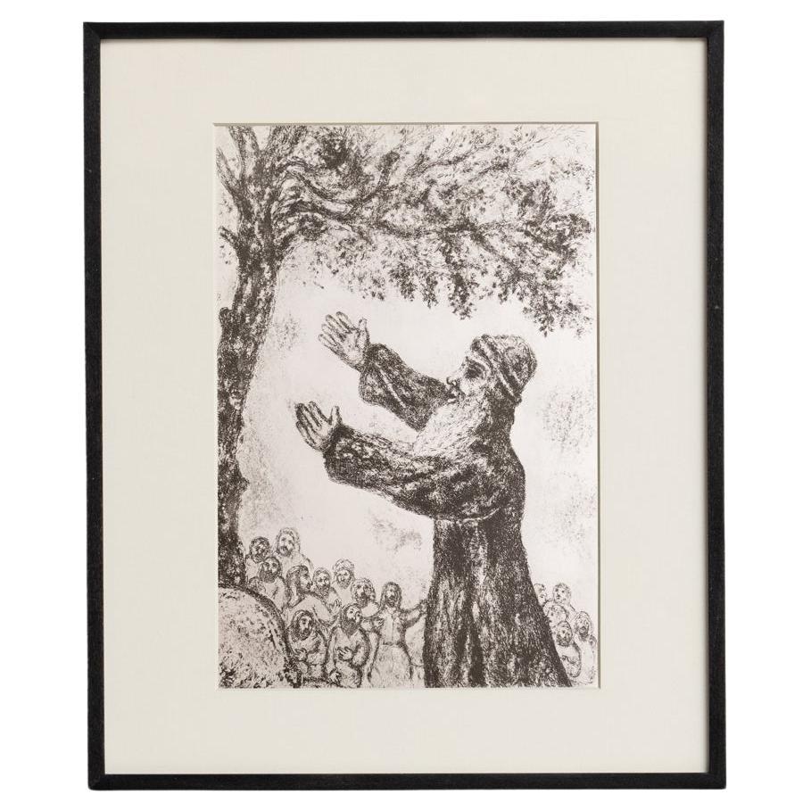 Heliograbado de Marc Chagall de su icónica serie bíblica, 1956