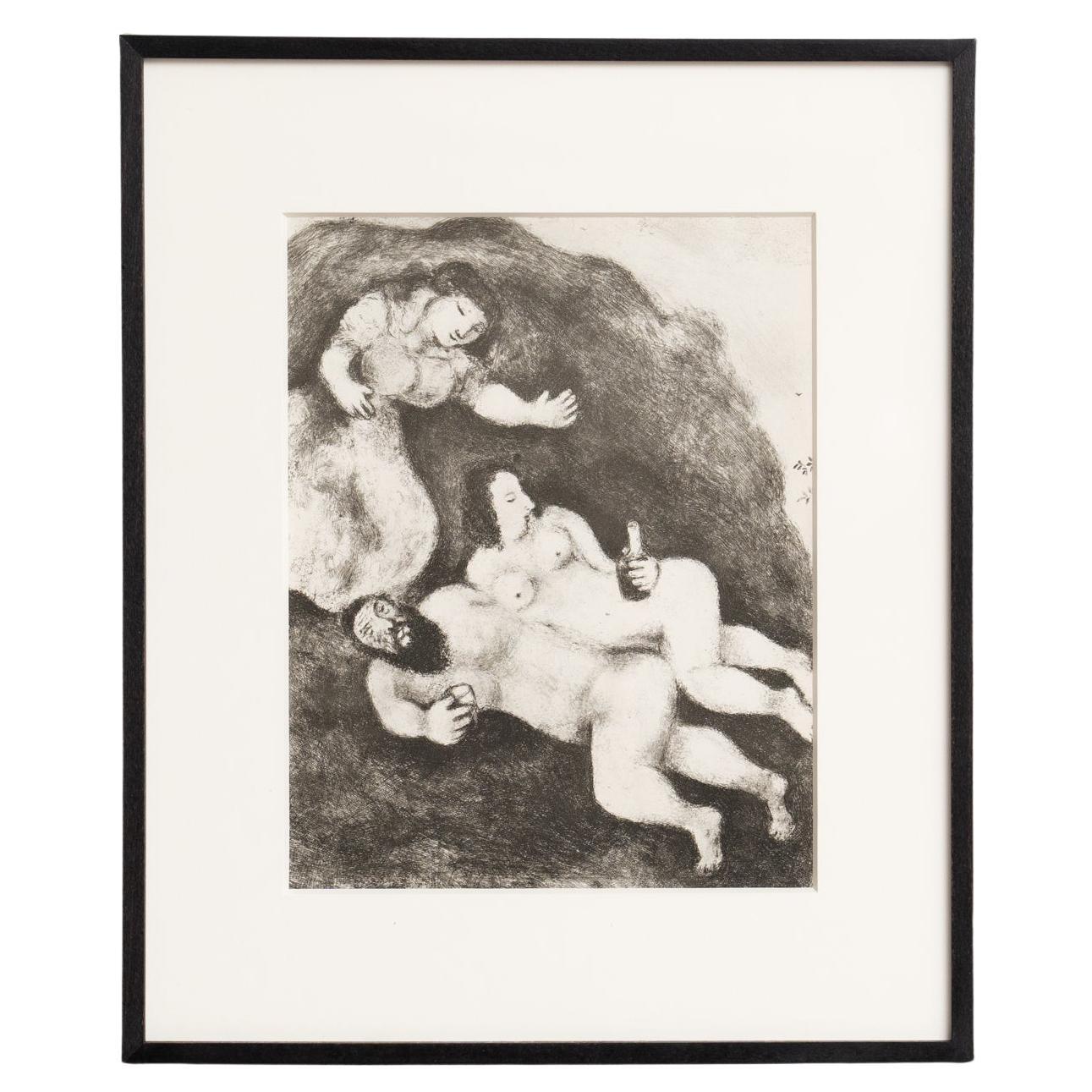 Eliografia di Marc Chagall dalla sua iconica serie biblica, 1956