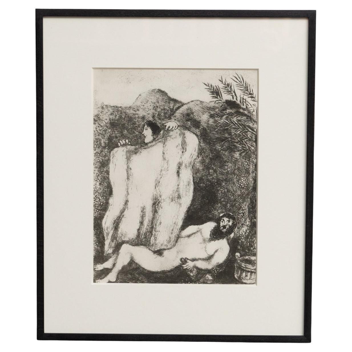 Eliografia di Marc Chagall dalla sua iconica serie biblica, 1956