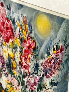 Marc Chagall "Le Bouquet Illuminant le Ciel" 1958