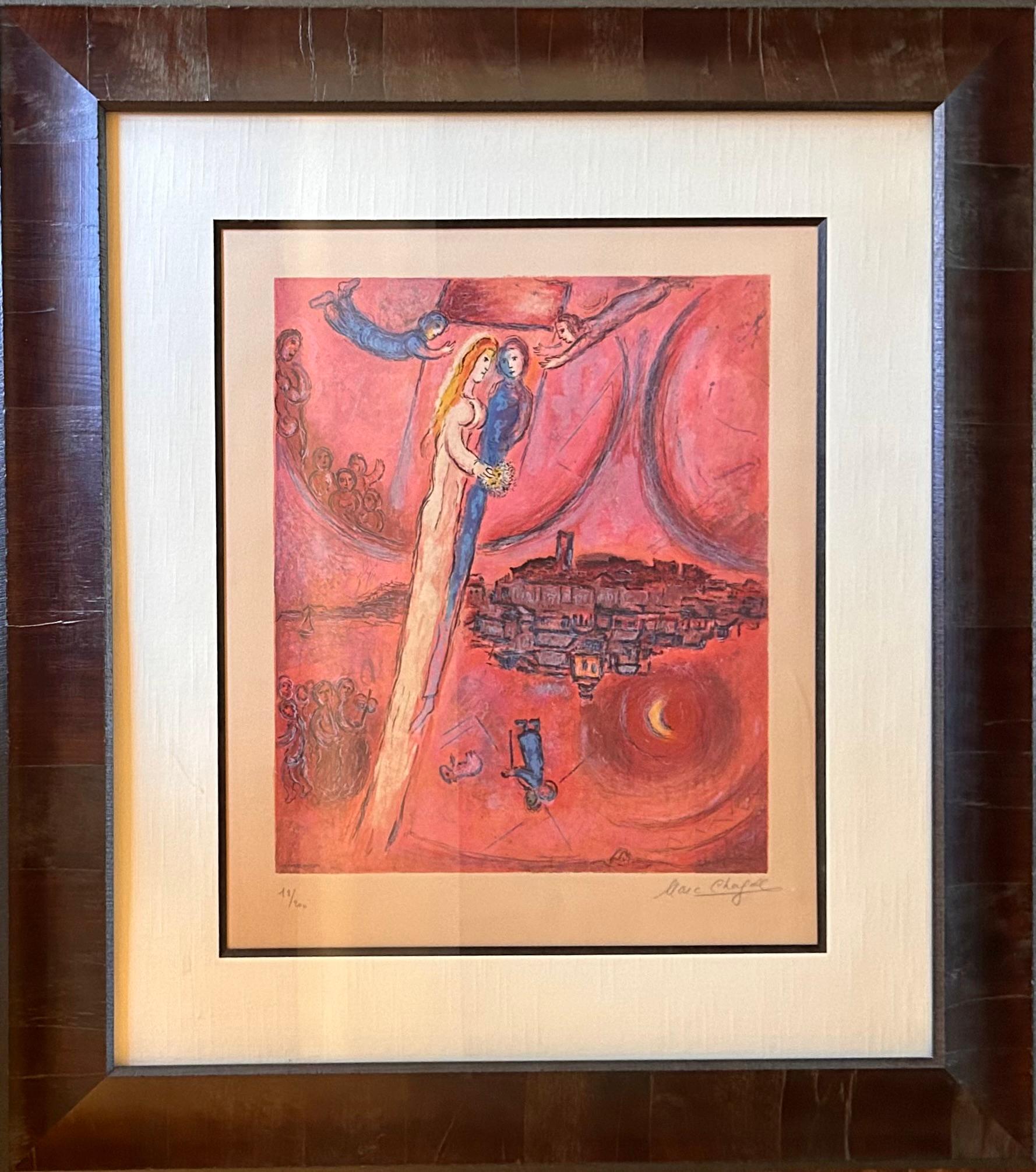 Carta Marc Chagall 'Le Cantique des Cantiques' 1975 Firmato in vendita
