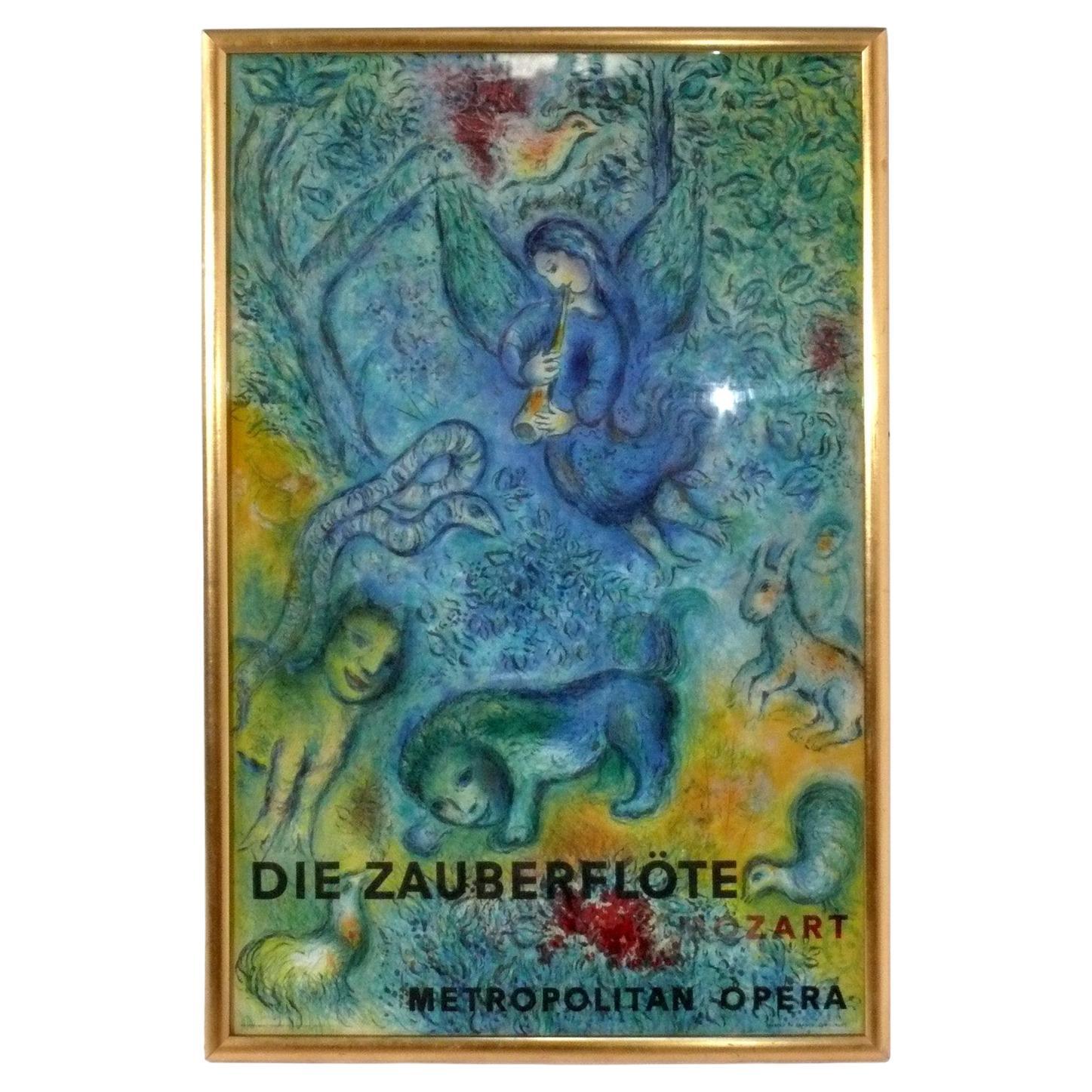 Marc Chagall Lithograph 41" x 27" Large Scale Metropolitan Opera NYC by Mourlot For Sale