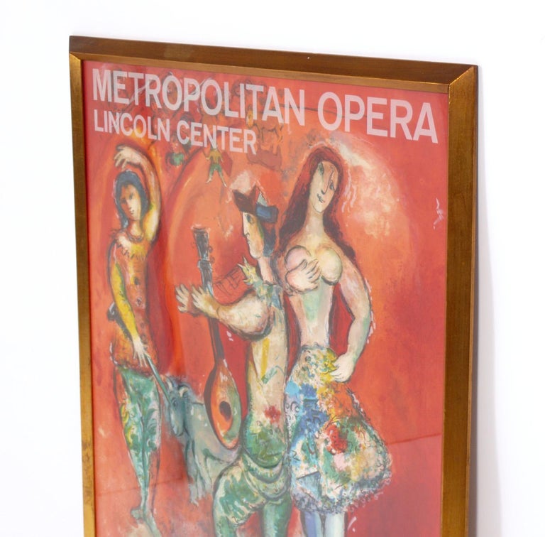 American Marc Chagall Lithograph for The Metropolitan Opera For Sale
