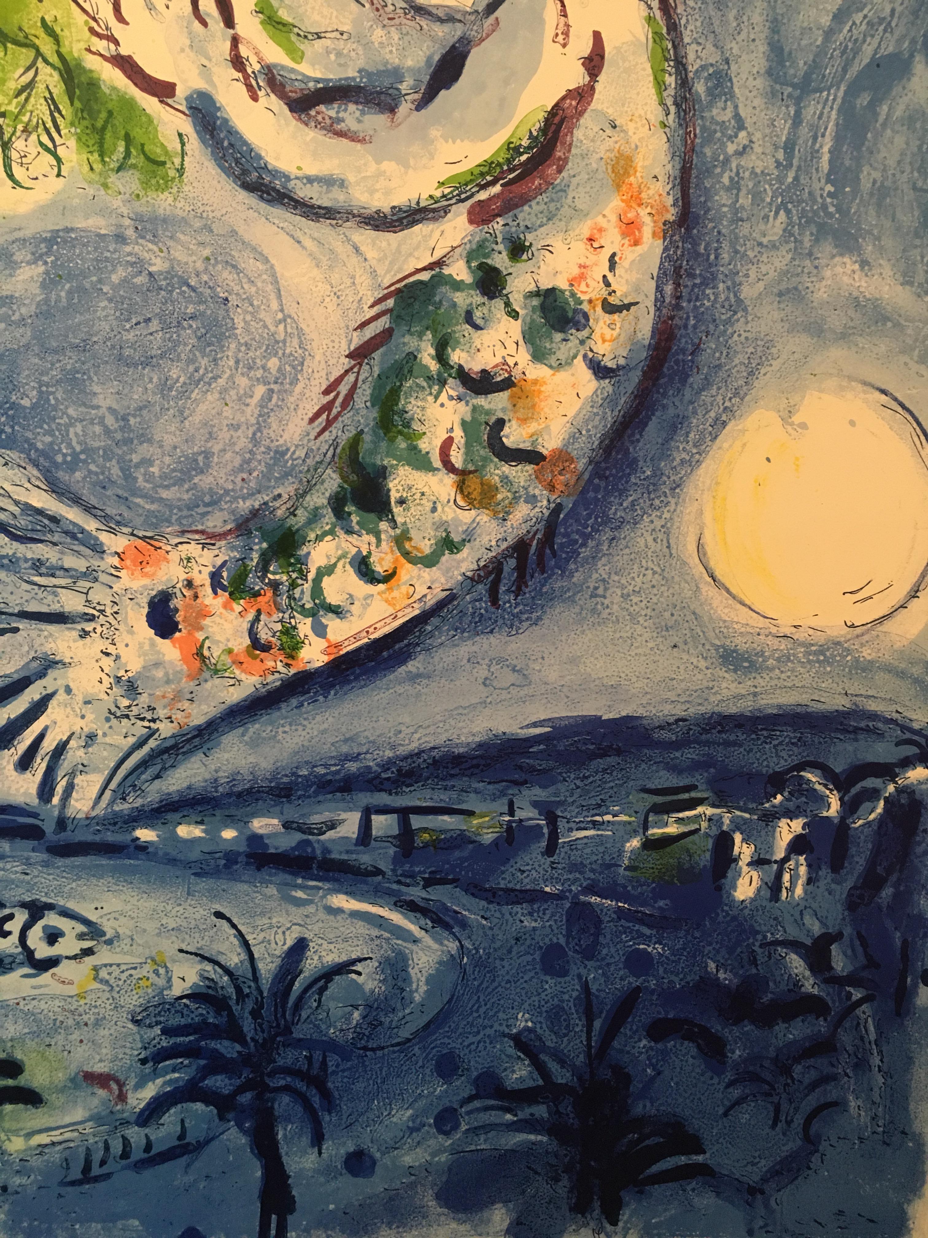 Milieu du XXe siècle Marc Chagall, « Ice Soleil » Affiche vintage d'origine en vente