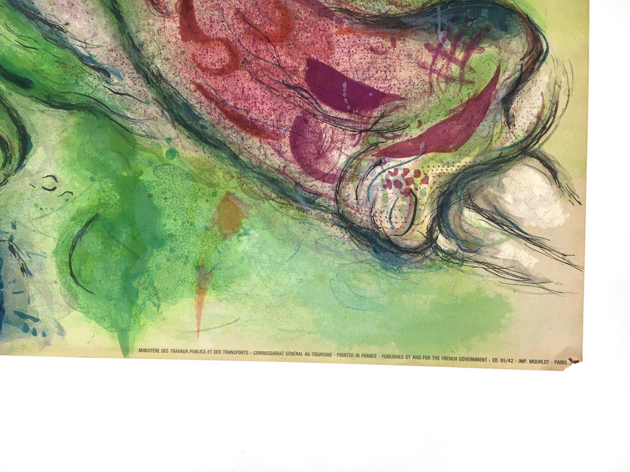 Marc Chagall Original Poster PARIS L'Opera Romeo and Juliette, 1964 For Sale 1