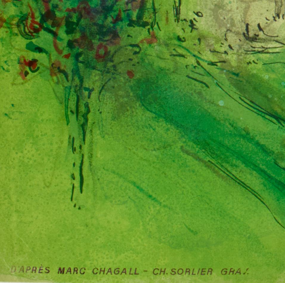 Marc Chagall, Originalplakat, Pariser Oper, Romeo und Juliette, Liebe, 1964 (Moderne) im Angebot