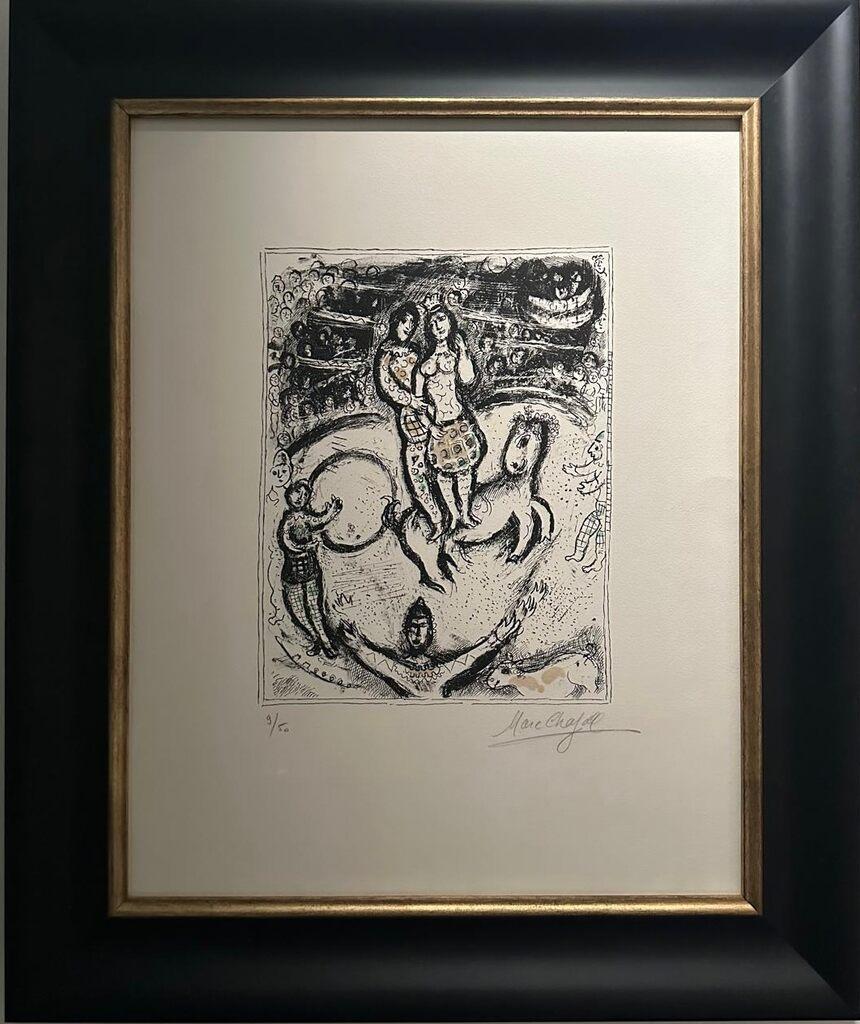 Marc Chagall - CIRQUE - lithographie couleur sur papier Arches signée à la main - 1978 10
