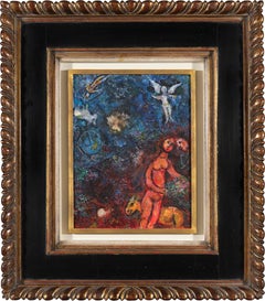 Couple dans la nuit by Marc Chagall