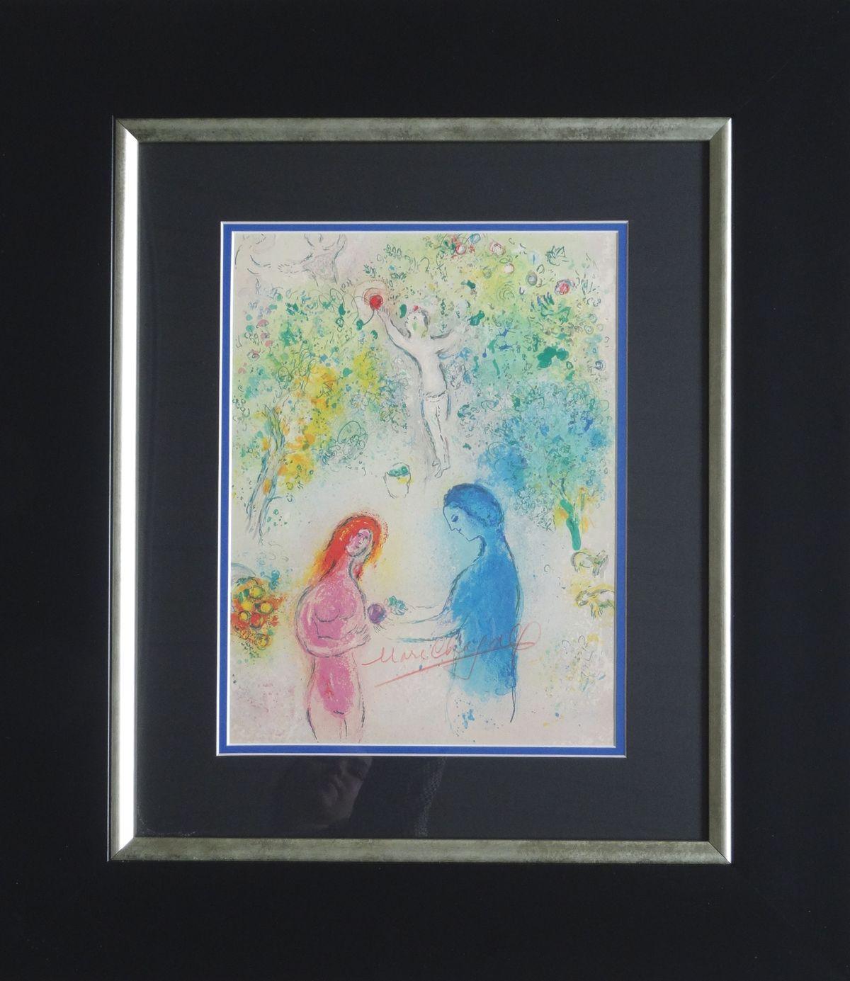 Daphnis and Chloe Suite. 1977, lithography, 33x25 cm  - Print by Marc Chagall