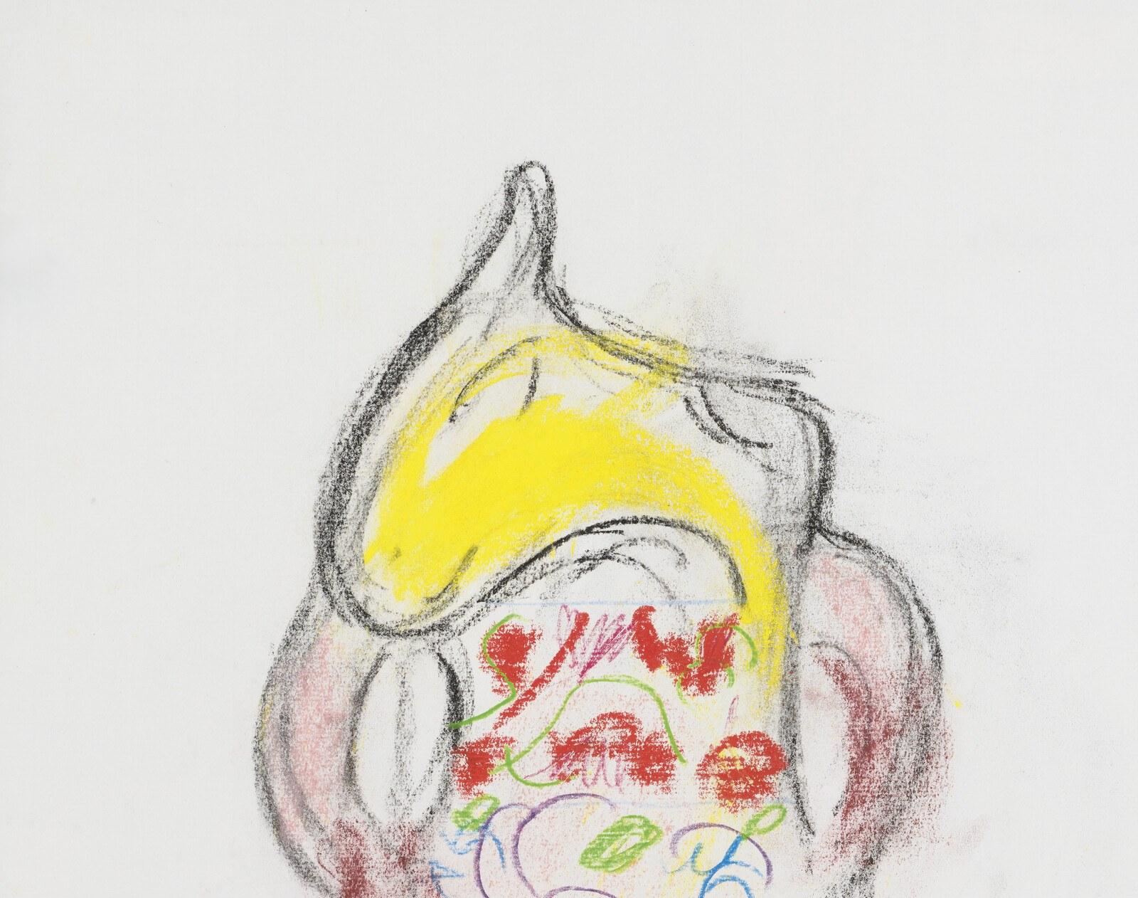 Esquisse pour Lane's bleu (Grau), Interior Painting, von Marc Chagall
