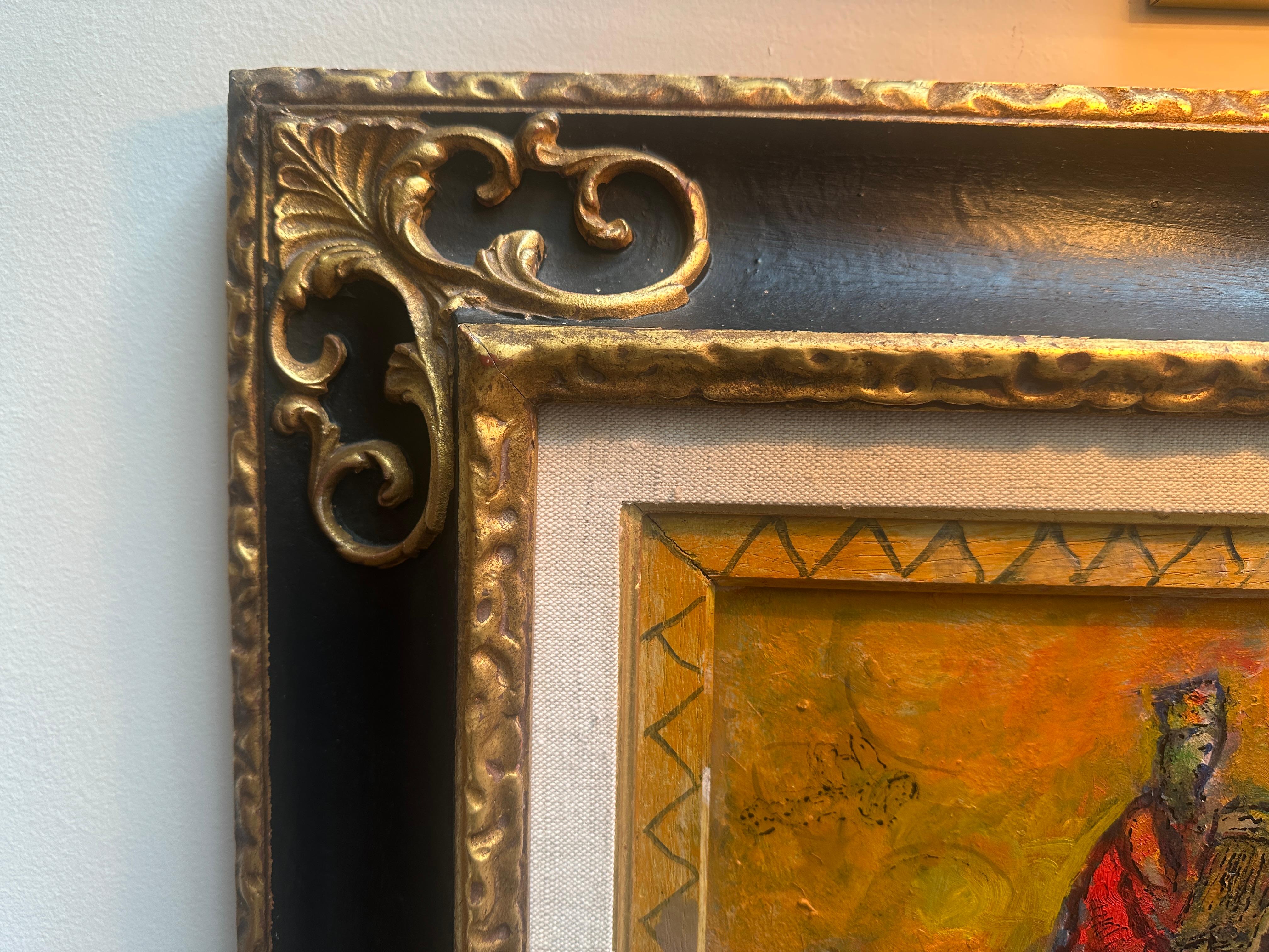 L'hymne du Roi David (Der Traum des Königs David) (Abstrakter Expressionismus), Painting, von Marc Chagall