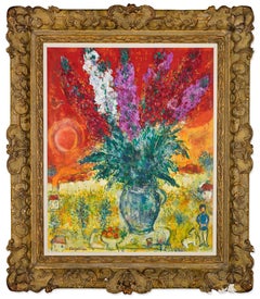 The Timeless Beauty of Chagall Bouquet de giroflées, 1971 painting