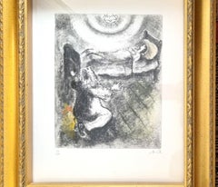 Marc Chagall - Plate 84, from: The Bible (Cramer 30) Etching with hand-coloring