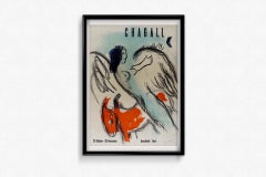 Originalplakat Kunsthall Bern, 1954, „Les affiches de Chagall # 5 L'ange“, Original