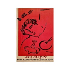 1959 Original-Ausstellungsplakat von Marc Chagall im Musée des Arts Décoratifs