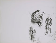 1960 Marc Chagall 
Dans L
Atelier
 Modernism Black 
White France Lithograph