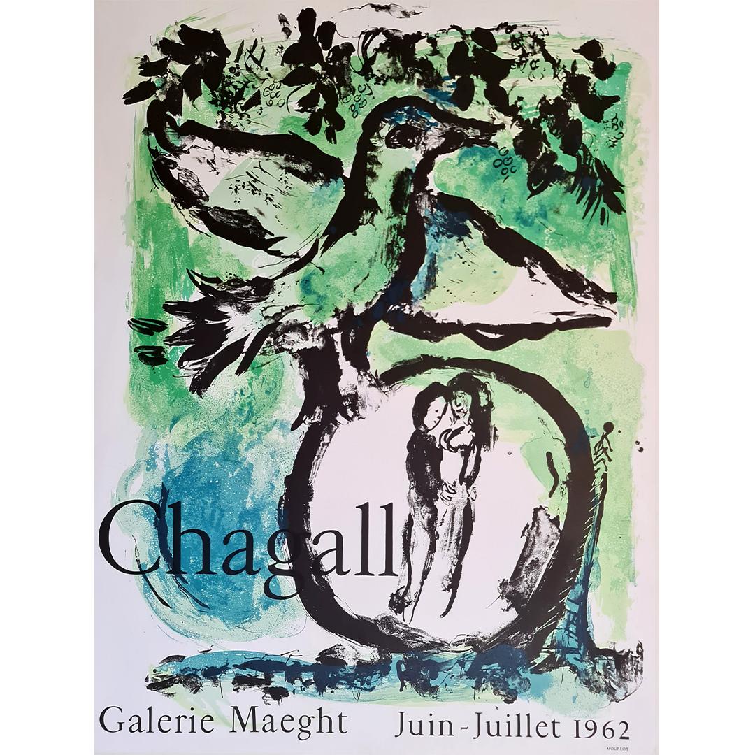 Original exhibition poster of Marc Chagall for the Maeght Gallery made in 1962.

Marc Chagall 🇷🇺 🇫🇷 (1887-1985) occupies a special place in 20th century art. He is one of the most famous artists to have settled in France with Pablo Picasso.

A