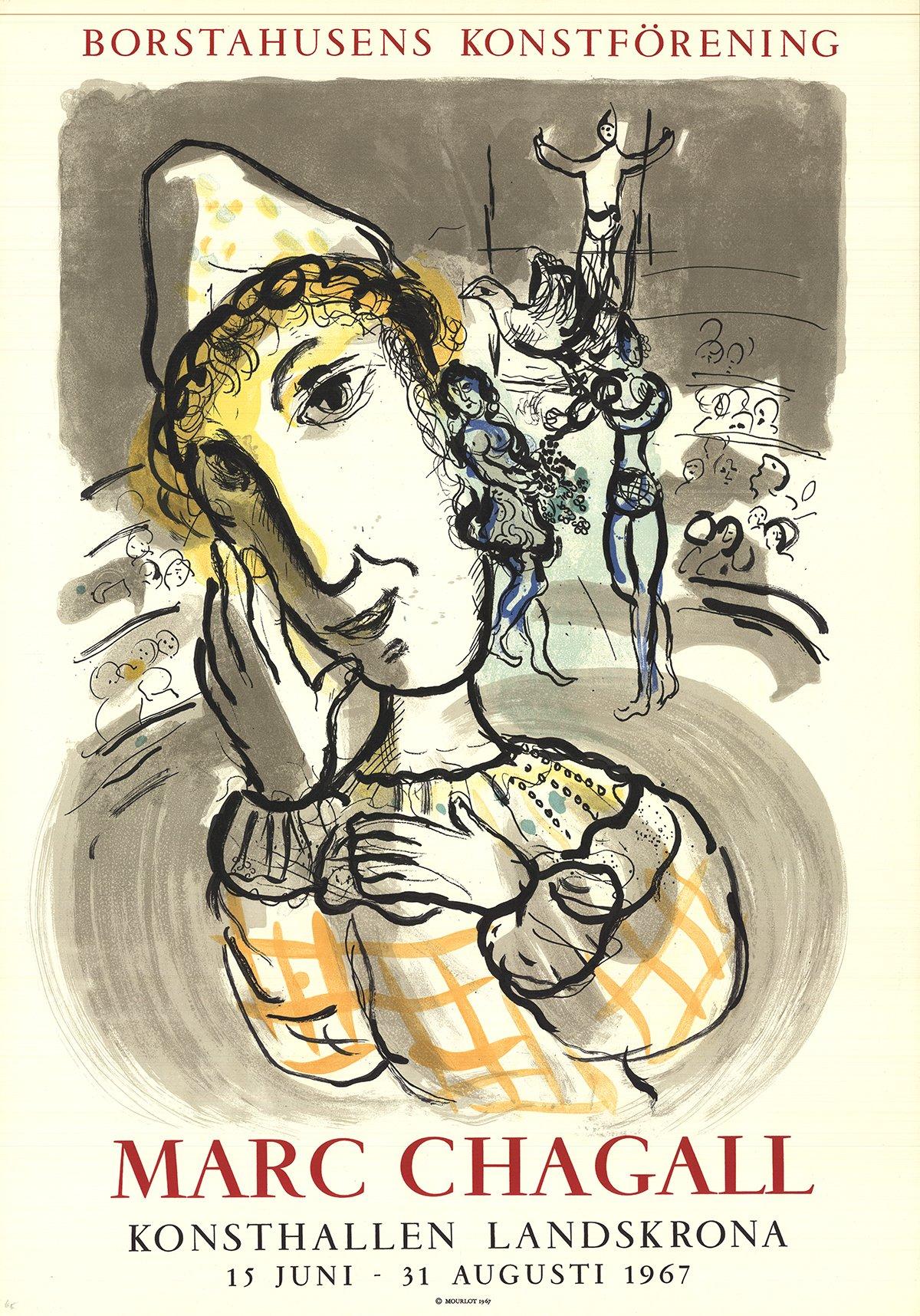 1967 After Marc Chagall 'Circus with Yellow Clown' 