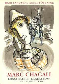 1967 After Marc Chagall 'Circus with Yellow Clown' Modernism France 