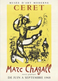 1968 After Marc Chagall 'The Circus' Modernism Multicolor France Lithograph