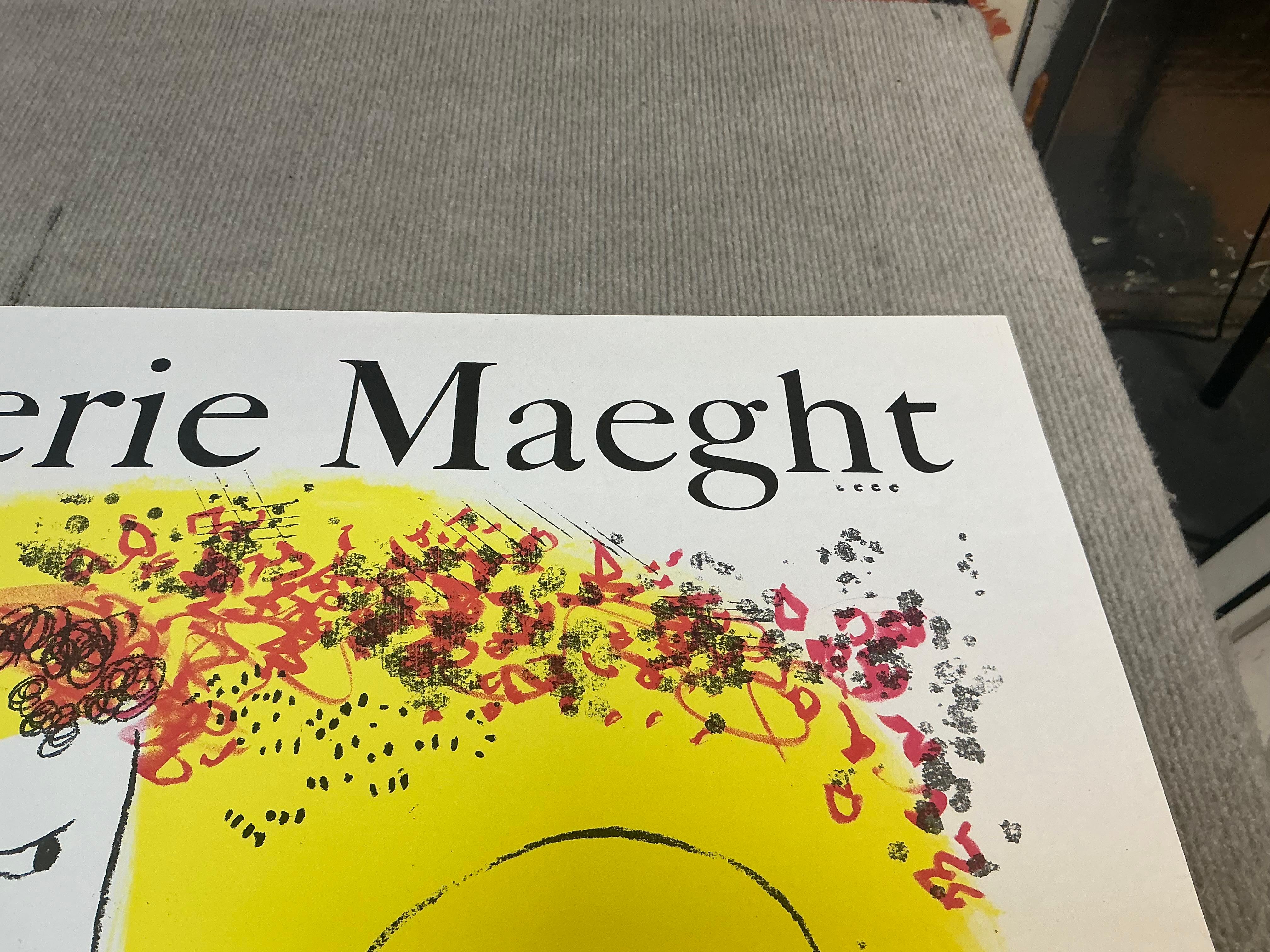 Lithographie « The Yellow Background » (Le fond jaune) de Marc Chagall, 1969 en vente 9