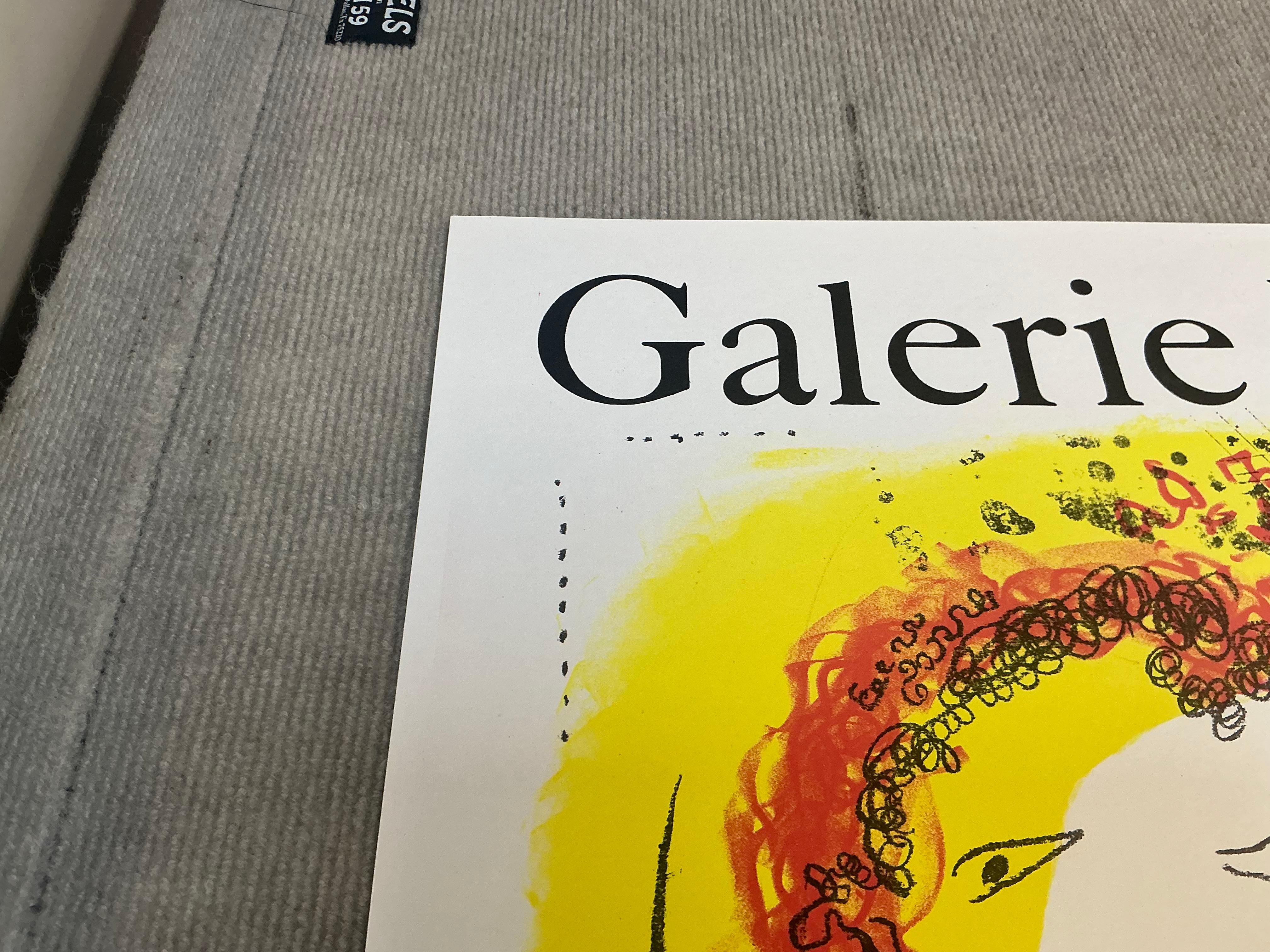 Lithographie « The Yellow Background » (Le fond jaune) de Marc Chagall, 1969 en vente 8