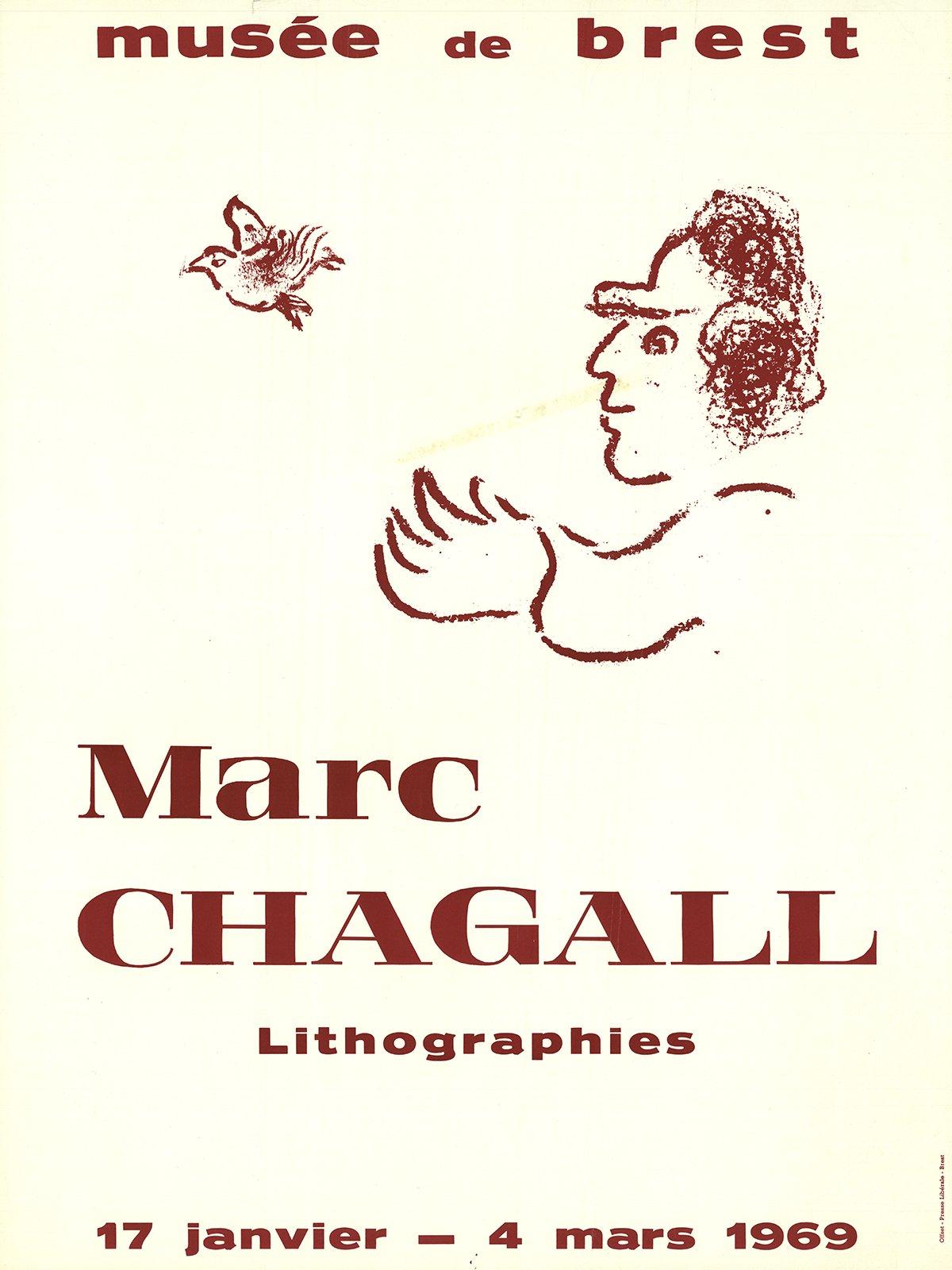 marc chagall au-dessus de la ville