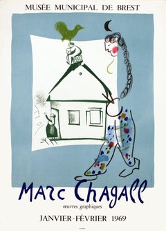 1969 After Marc Chagall 'The House in My Village' Modernism Multicolor