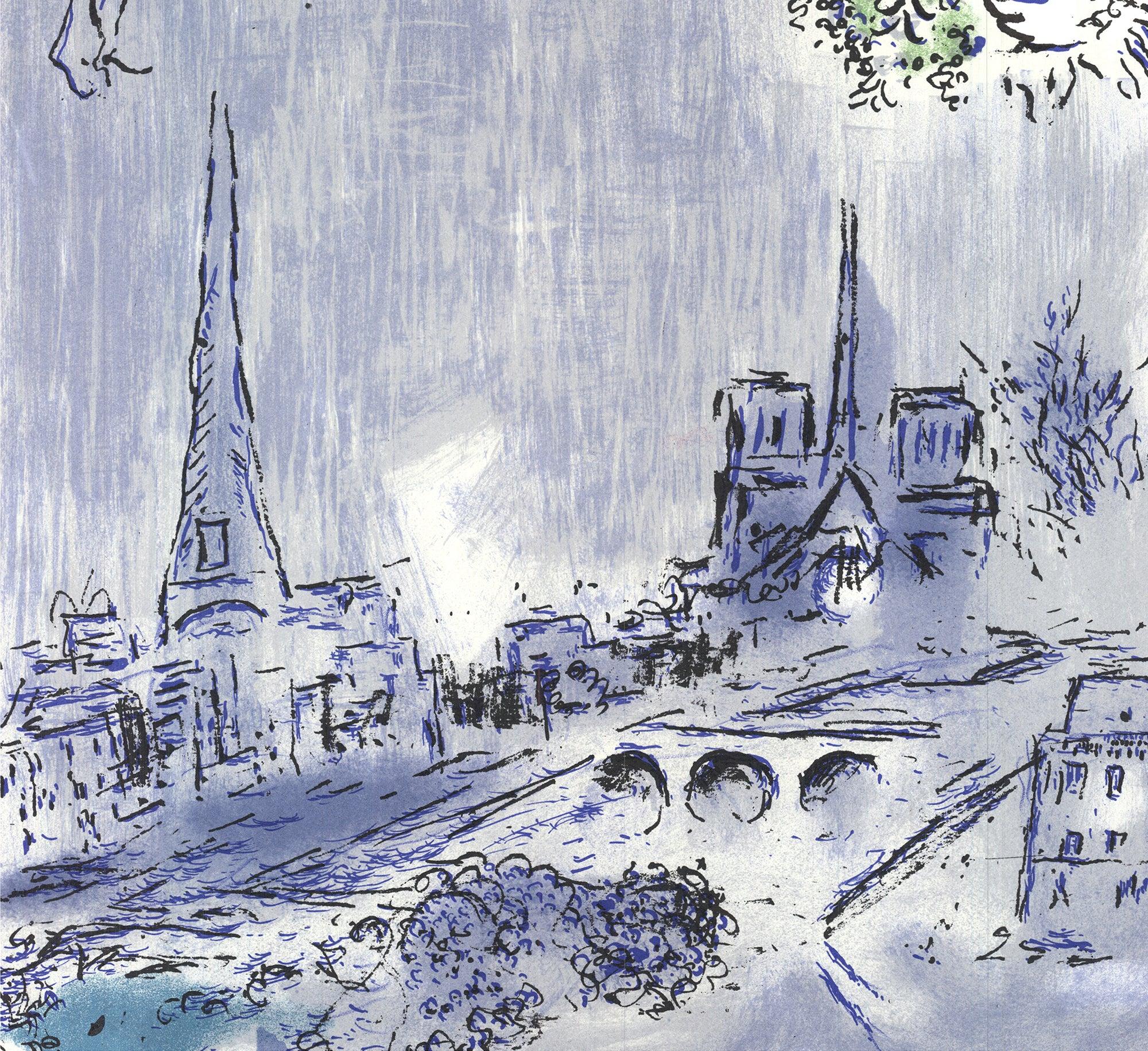 1970 d'après « The Magician Of Paris » de Marc Chagall en vente 3