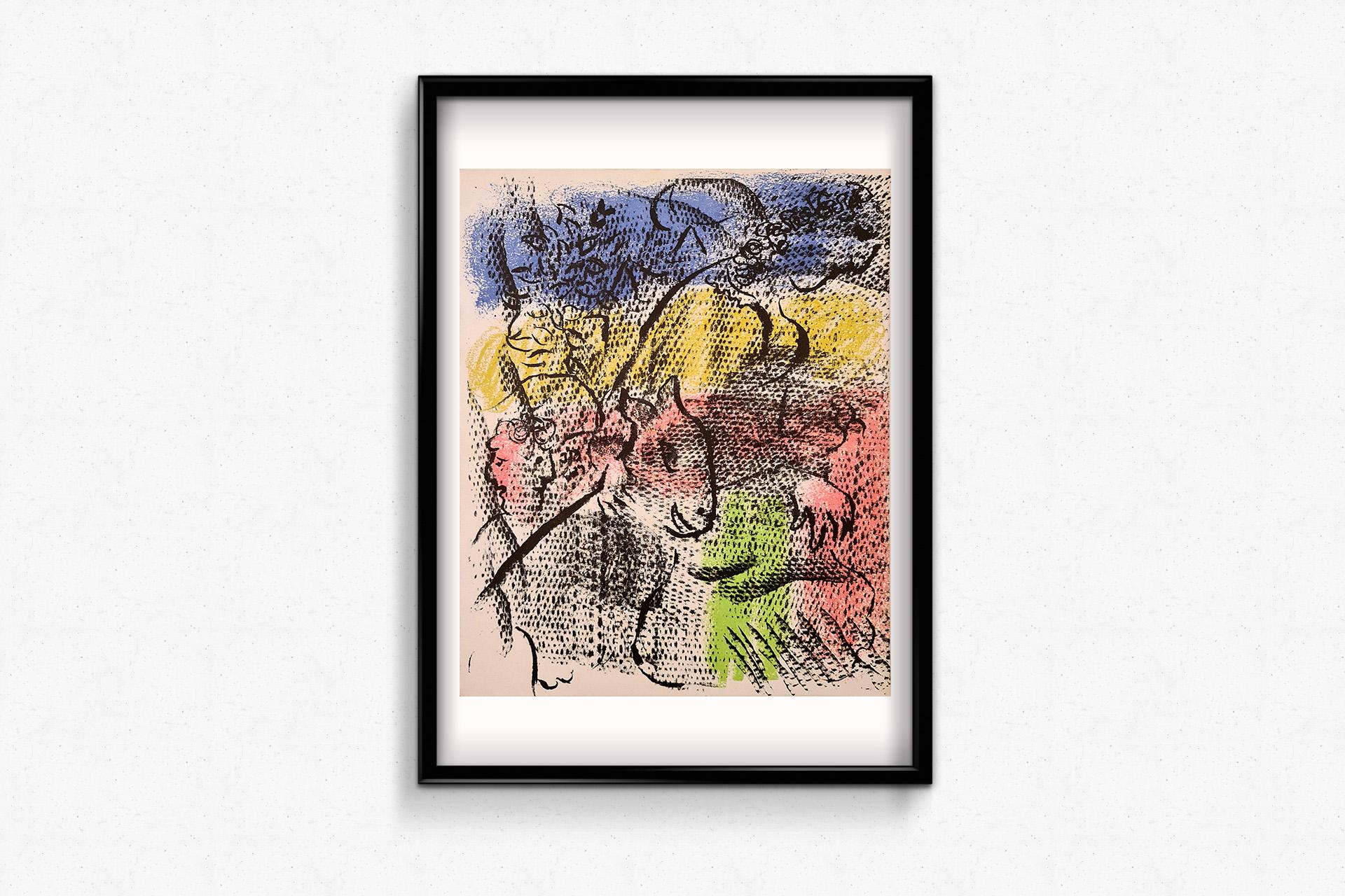 1970 lithograph by Marc Chagall for the French art review XXe Siècle For Sale 1