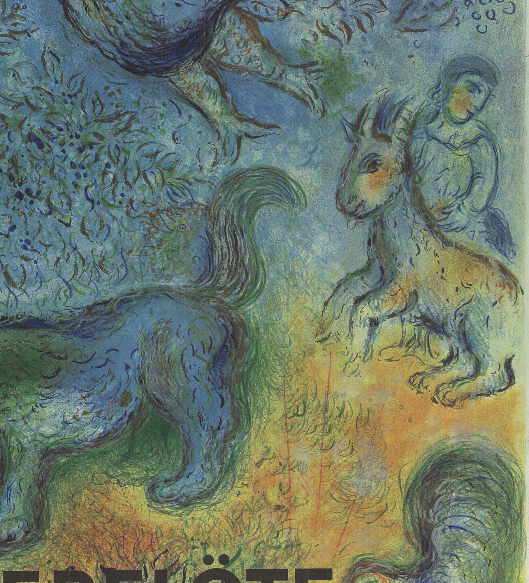 1973 d'après Marc Chagall « The Magic Flute ( Die Zauberflote) », 2e édition en vente 1