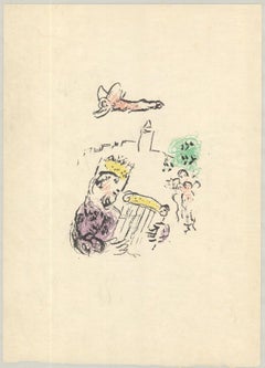 1974 Marc Chagall 'King David'