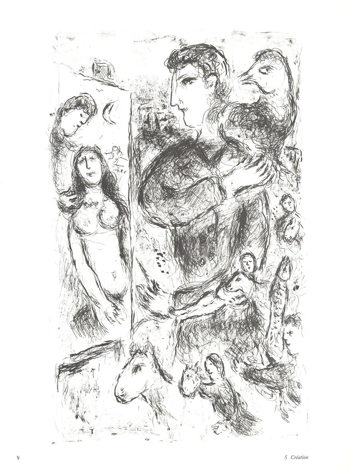 1981 Marc Chagall 'Creation of Man'