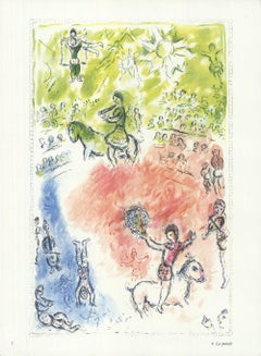 1981 Marc Chagall 'La Parade' Modernism France Offset Lithograph