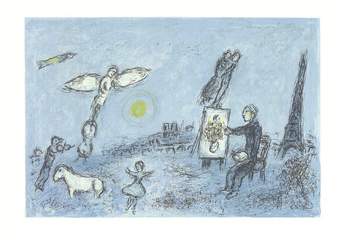 Questa litografia a doppia pagina in prima edizione, tratta da Derrière le Miroir, n. 246 (1981), presenta una linea di piegatura centrale come da edizione. Pubblicato da Maeght, Parigi, ed elencato come Mourlot ref. n. 922 nel catalogo ragionato,