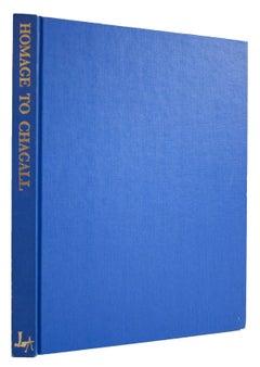 1982 Marc Chagall 'Homage to Marc Chagall' Modernism Blue Book