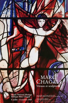 1984 After Marc Chagall 'Vitraux et Sculptures' Modernism Multicolor