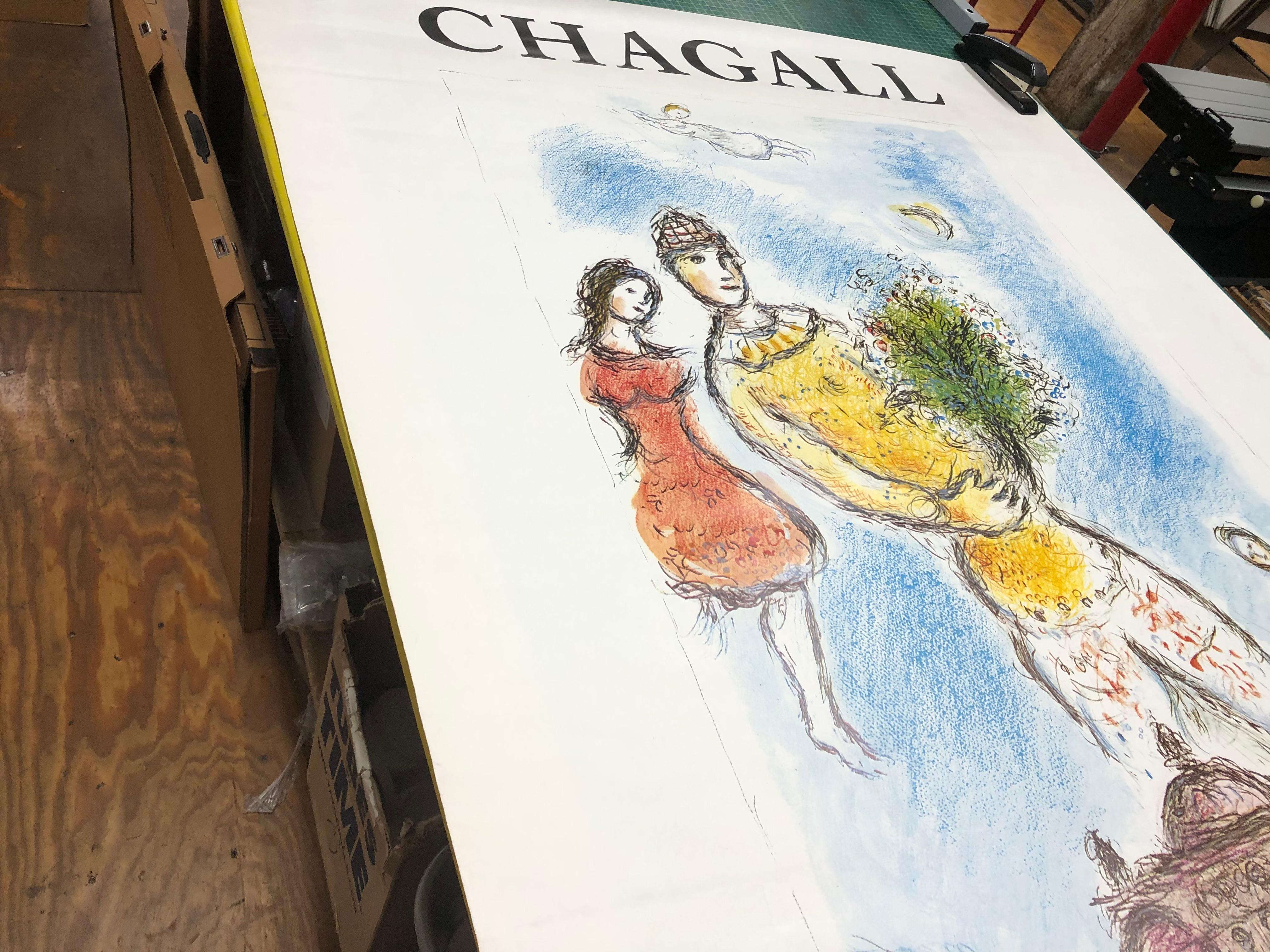 2004 Marc Chagall 'Opera Bleu' Billboard Vintage For Sale 15