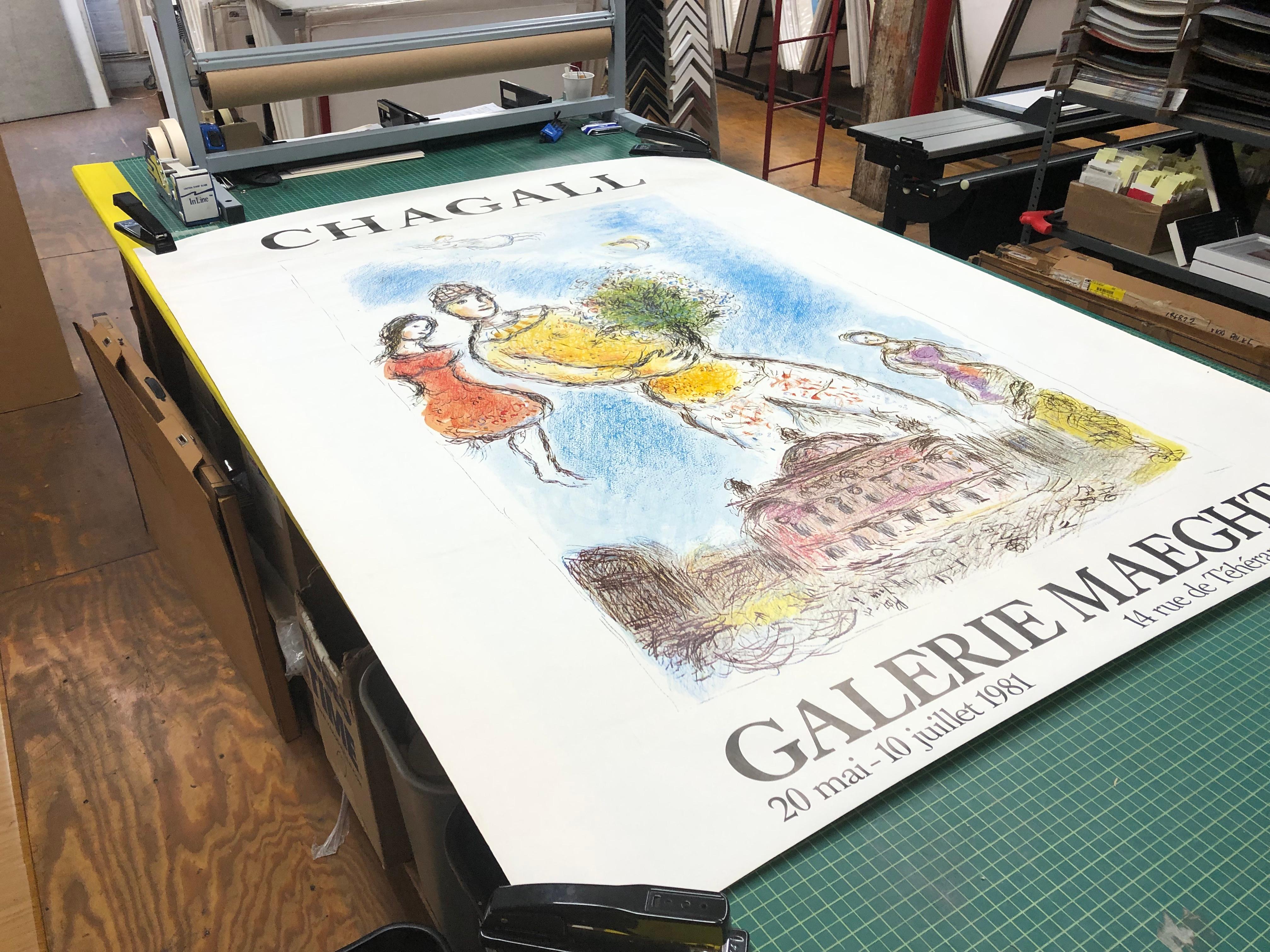 2004 Marc Chagall 'Opera Bleu' Billboard Vintage For Sale 2