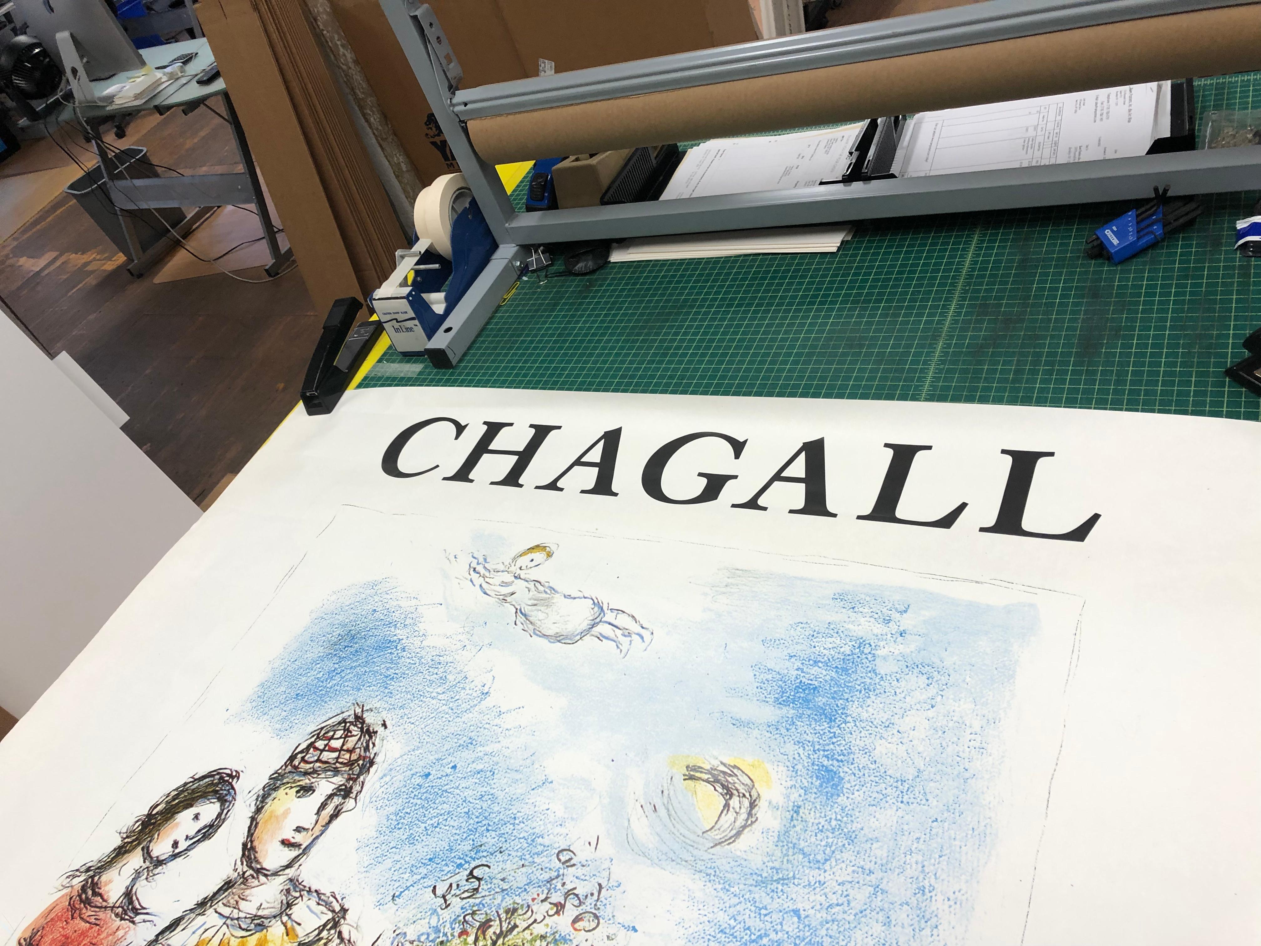 2004 Marc Chagall 'Opera Bleu' Billboard Vintage For Sale 4