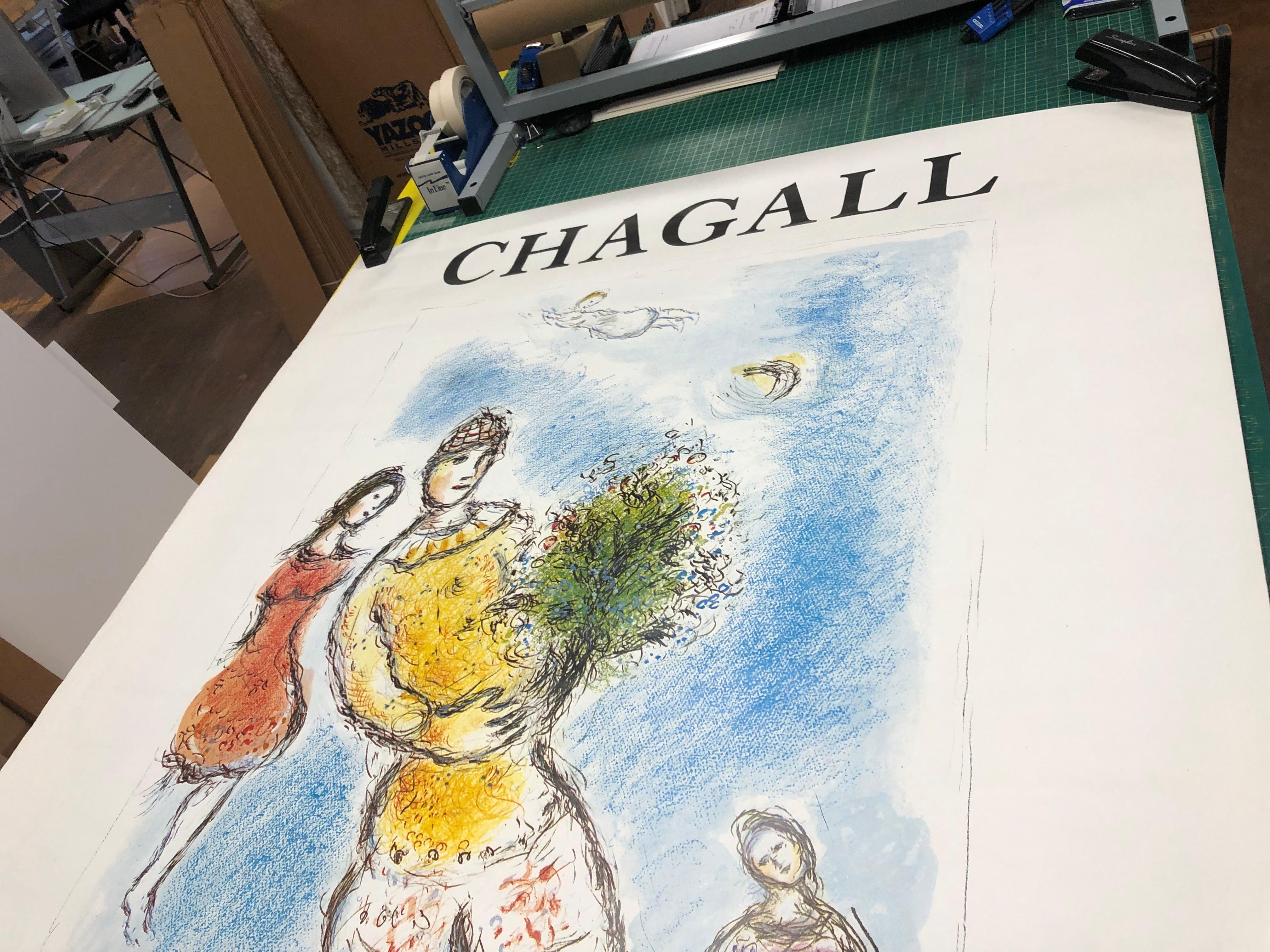 2004 Marc Chagall 'Opera Bleu' Billboard Vintage For Sale 5