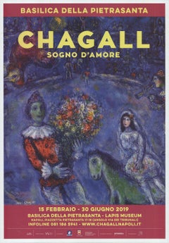 2019 Marc Chagall 'Love Dream' Modernism Red, Blue Offset Lithograph